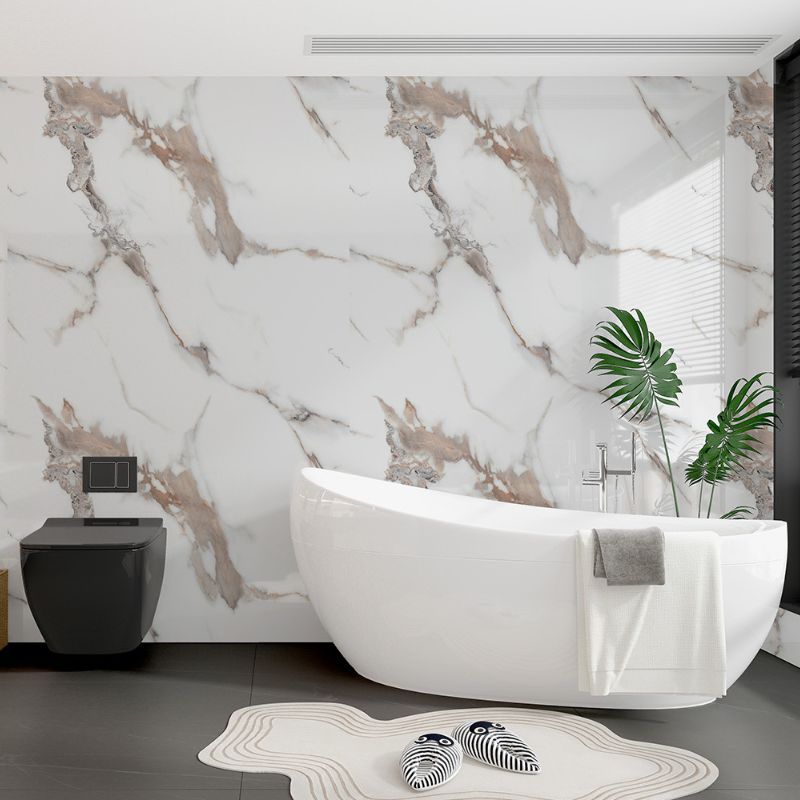 Bathroom Wall Panel - 1000mm x 2400mm x 10mm Bronze Carrara Marble Super Matt