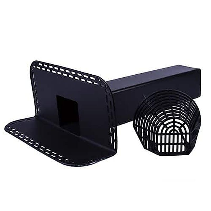 Horizontal Roof Outlet/Angled Roof Drain With Leaf Grate