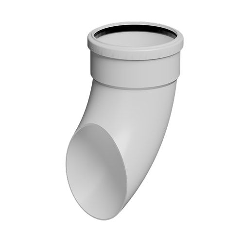 FloPlast 110mm Industrial/Xtraflo Downpipe Kit - Swan Neck w Access Pipe - White