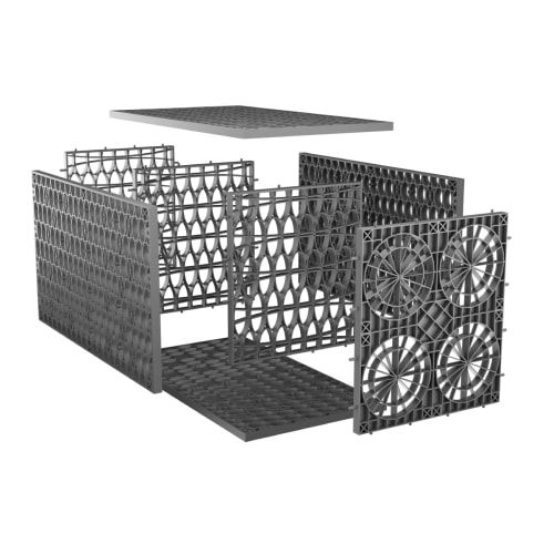 Rainsmart 24 Tonne Shallow Soakaway Crate Flat-Packed - 0.12 Cubic Metres