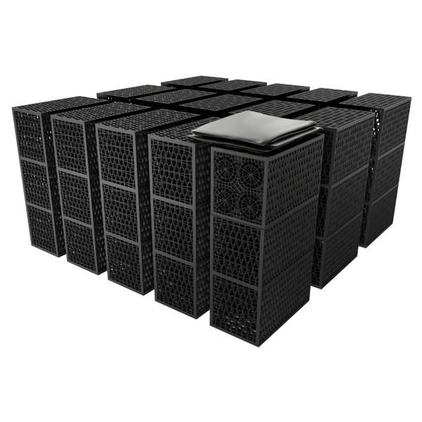 Rainsmart 24 Tonne Triple Soakaway Crate Set Flat-Packed - 5 Cubic Metre Kit