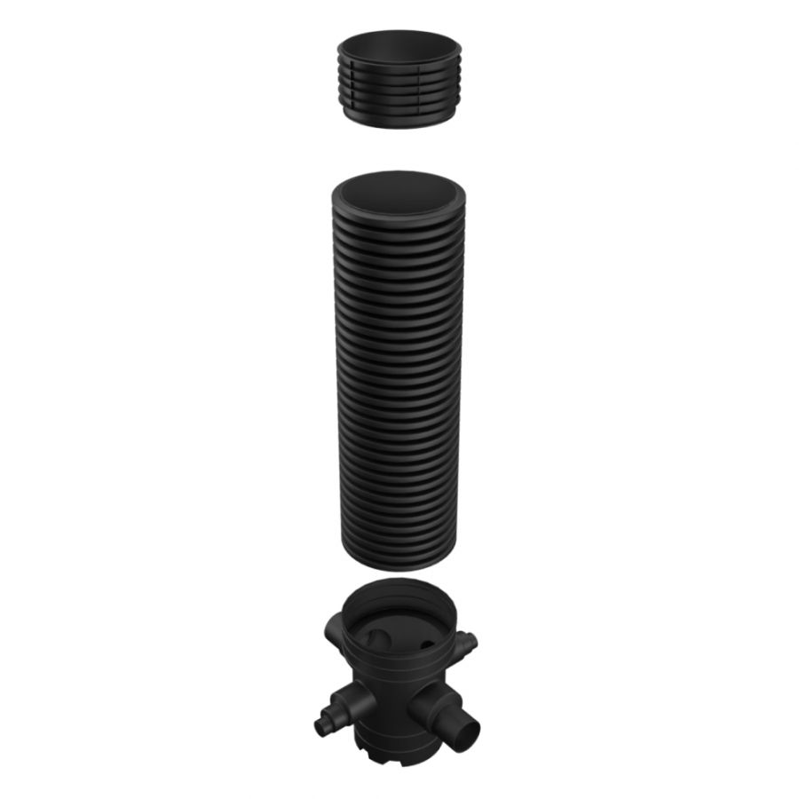 Catchpit Chamber Set - 600mm Diameter x 2335mm Height For 300mm Twinwall with 110mm & 160mm & 225mm Inlets