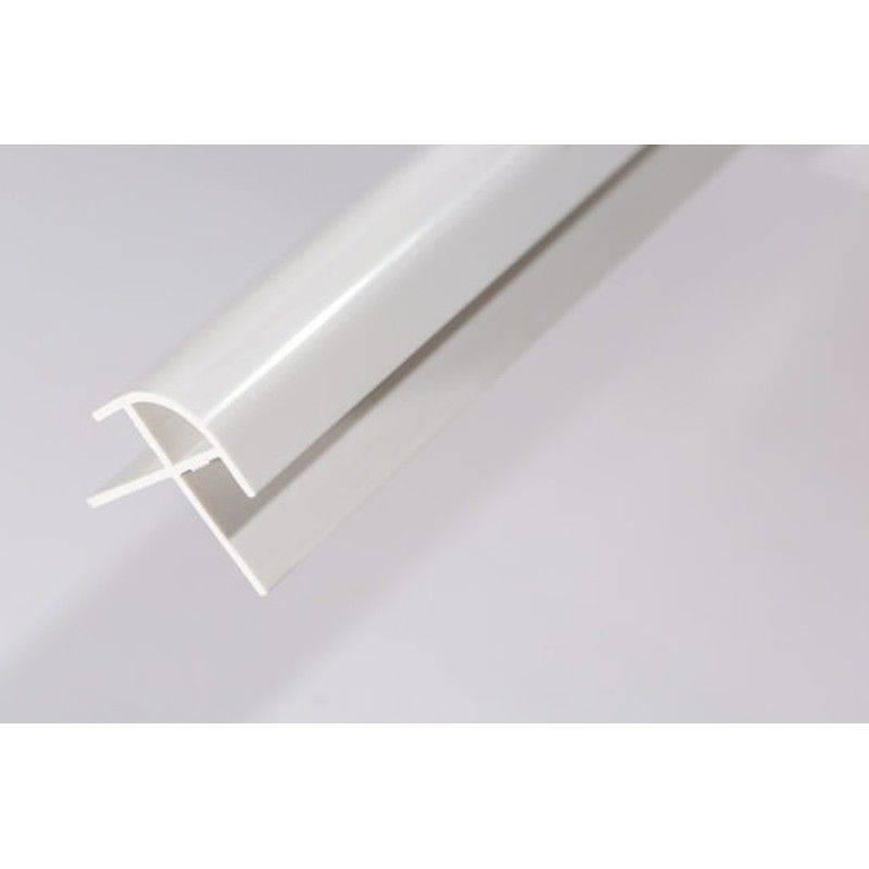 Storm Internal Cladding PVC External Corner - 2400mm x 10mm White - For Bathrooms/ Showers