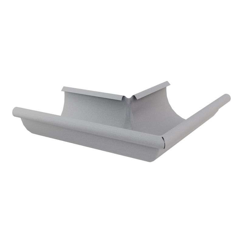 Lindab Aluminium Gutter External Angle 135 - 125mm Silver Metallic