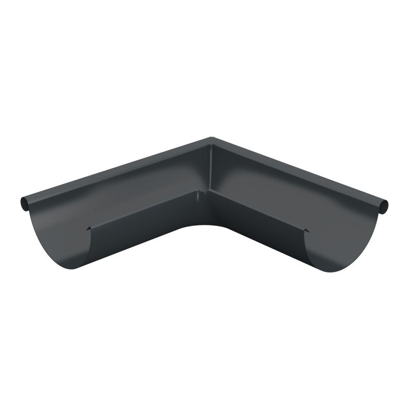 Lindab Aluminium Gutter External Angle 90 - 150mm Anthracite Grey