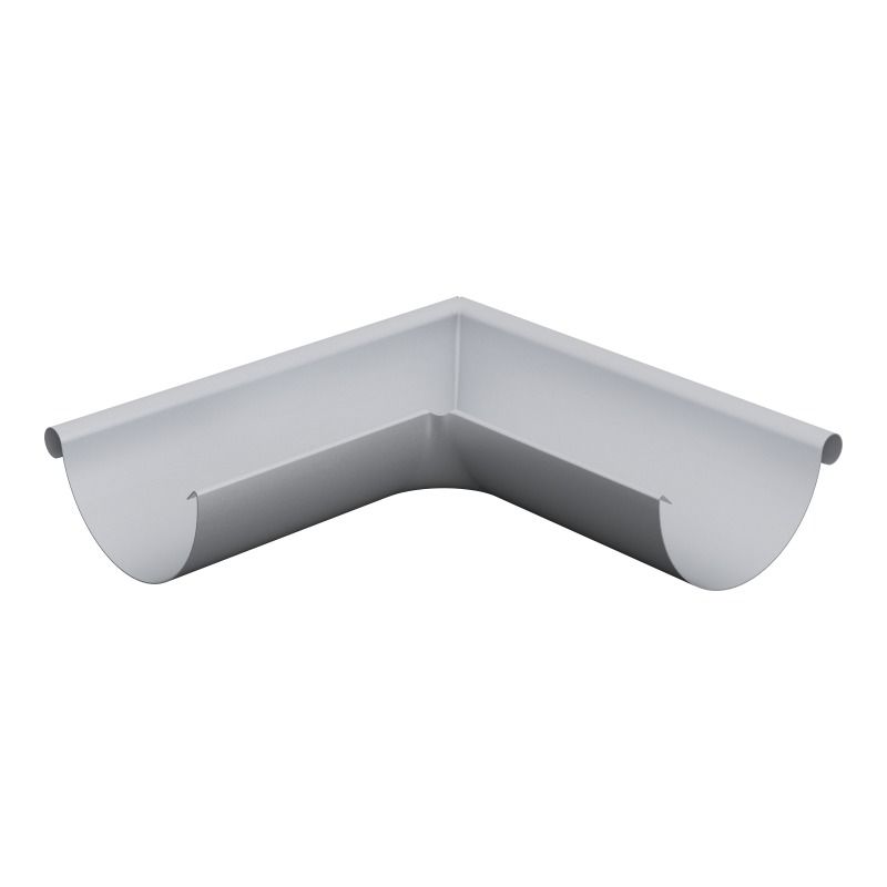 Lindab Aluminium Gutter External Angle 90 - 150mm Silver Metallic