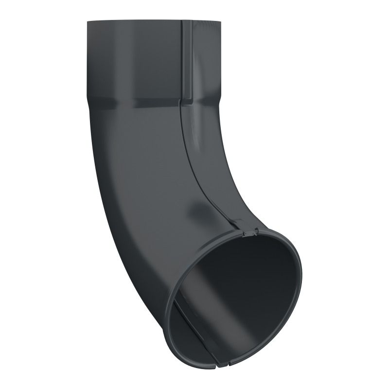 Lindab Aluminium Pipe Shoe - 100mm Anthracite Grey