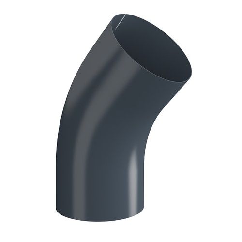 Lindab Conical Downpipe Bend 45 - 75mm Graphite