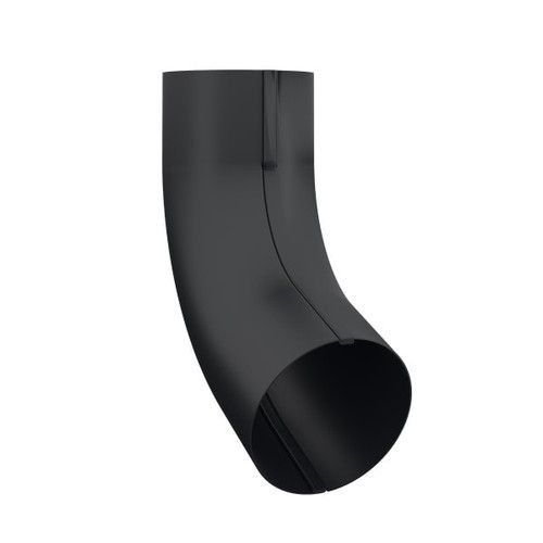 Lindab Steel Conical Downpipe Bend 70 - 75mm Matte Black