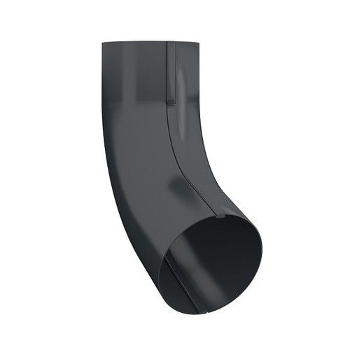 Lindab Steel Conical Downpipe Bend 70 - 87mm Anthracite Grey
