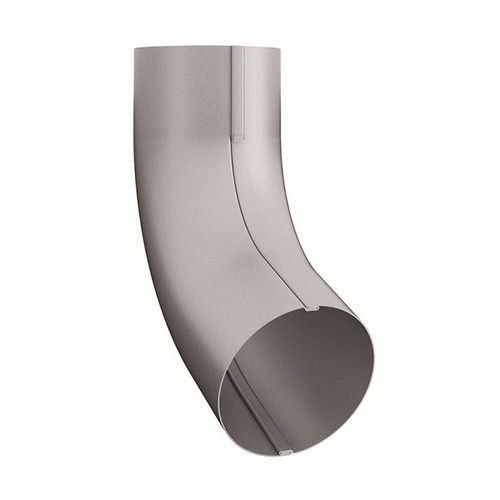 Lindab Steel Conical Downpipe Bend 70 - 87mm Silver Metallic