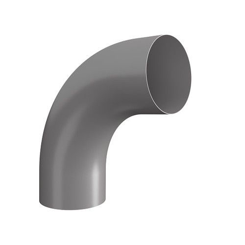 Lindab Steel Conical Downpipe Bend 85 - 75mm Anthracite Metallic