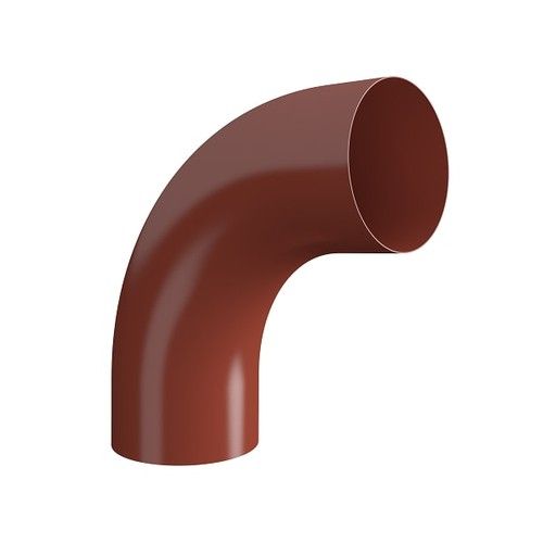 Lindab Steel Conical Downpipe Bend 85 - 75mm Tile Red