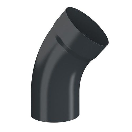 Lindab Steel Downpipe Bend with Socket 45 - 100mm Anthracite Grey
