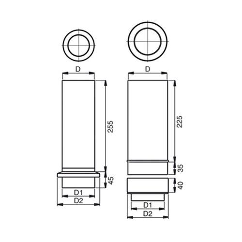 Lindab Steel Drain Shoe - 120mm Graphite