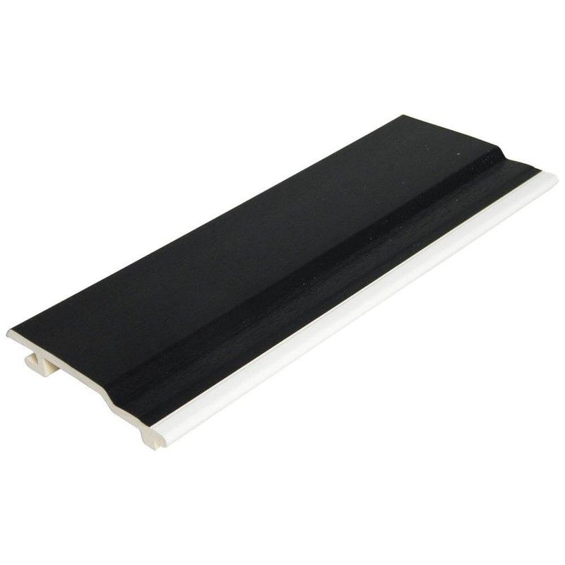 FloPlast V Joint Cladding - 100mm x 5mtr Black Ash Woodgrain