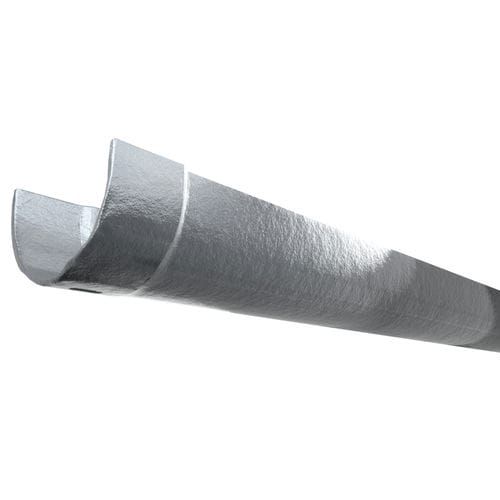 Cast Iron Deep Half Round Gutter - 100mm x 1829mm Primed