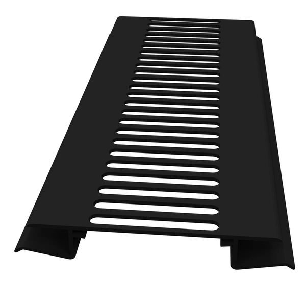 Black Smooth Soffit Vent Strip - 5mtr