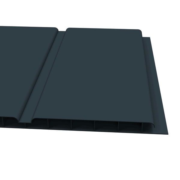 300mm Anthracite Grey Smooth Hollow Soffit Board - 10mm x 5mtr