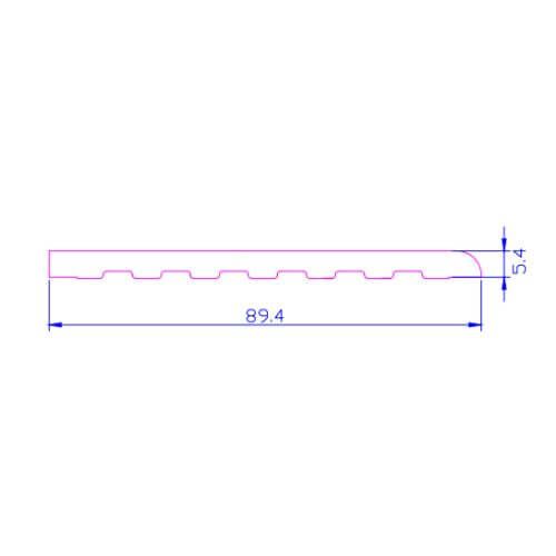 PVC Architrave - 90mm x 5mtr Rosewood