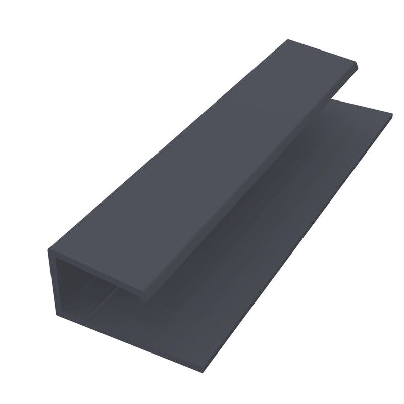 Weatherboard Cladding Universal Edge Trim - 3mtr Anthracite Grey