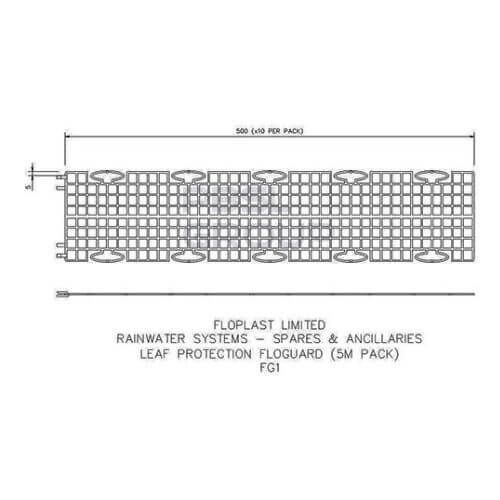 FloPlast Floguard Gutter Guard - Twin Pack