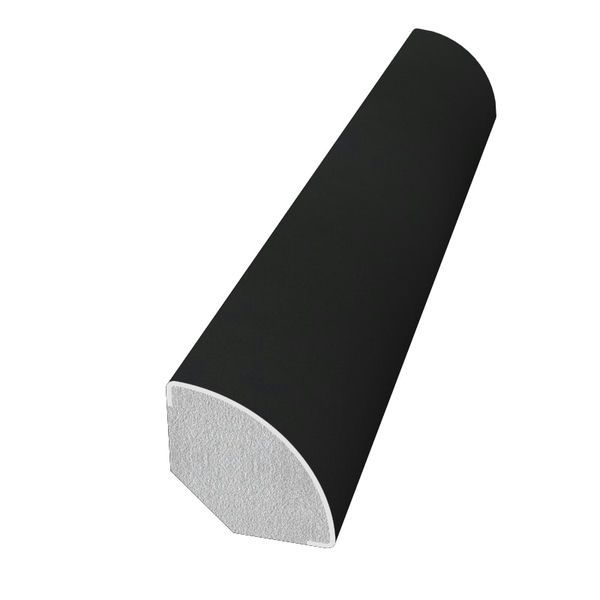 PVC Quadrant Trim - 19mm x 5mtr Anthracite Grey Smooth