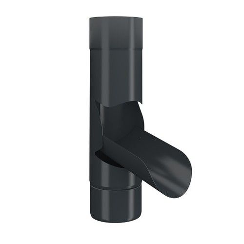 Lindab Steel Adjustable Diverter - 100mm Anthracite Grey