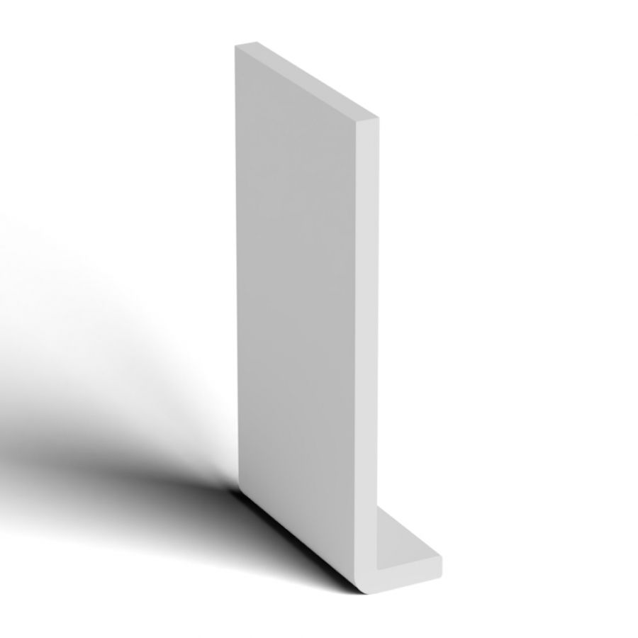 200mm White Fascia Capping Board - 10mm x 5mtr - Pack of 2