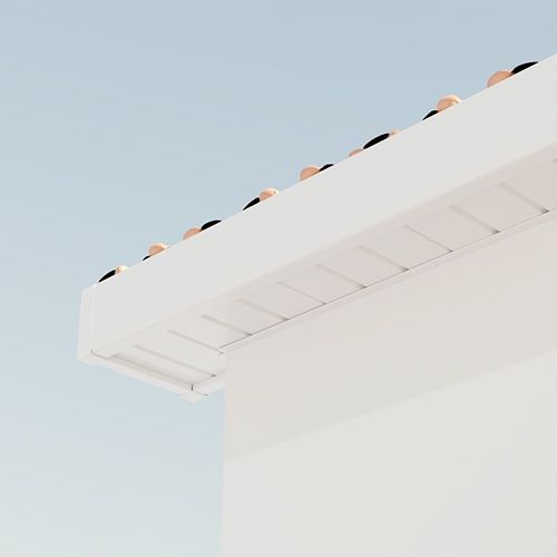 225mm White Fascia Capping Board - 10mm x 5mtr