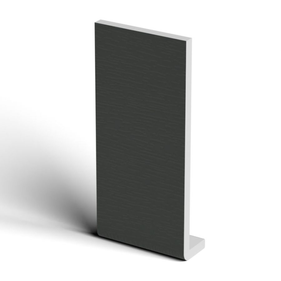 225mm Anthracite Grey Woodgrain Fascia Capping Board - 10mm x 5mtr