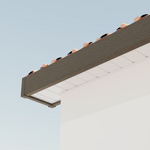 225mm Anthracite Grey Woodgrain Fascia Capping Board - 10mm x 5mtr