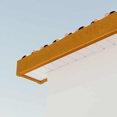 225mm Golden Oak Fascia Capping Board - 10mm x 5mtr - Pack of 2