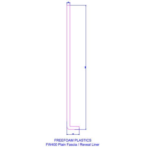 400mm Rosewood Fascia Capping Box End Board - 10mm x 1.25mtr