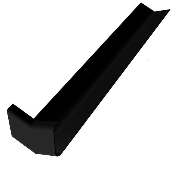 Fascia External Corner Trim - 135 Degree 300mm Black Smooth