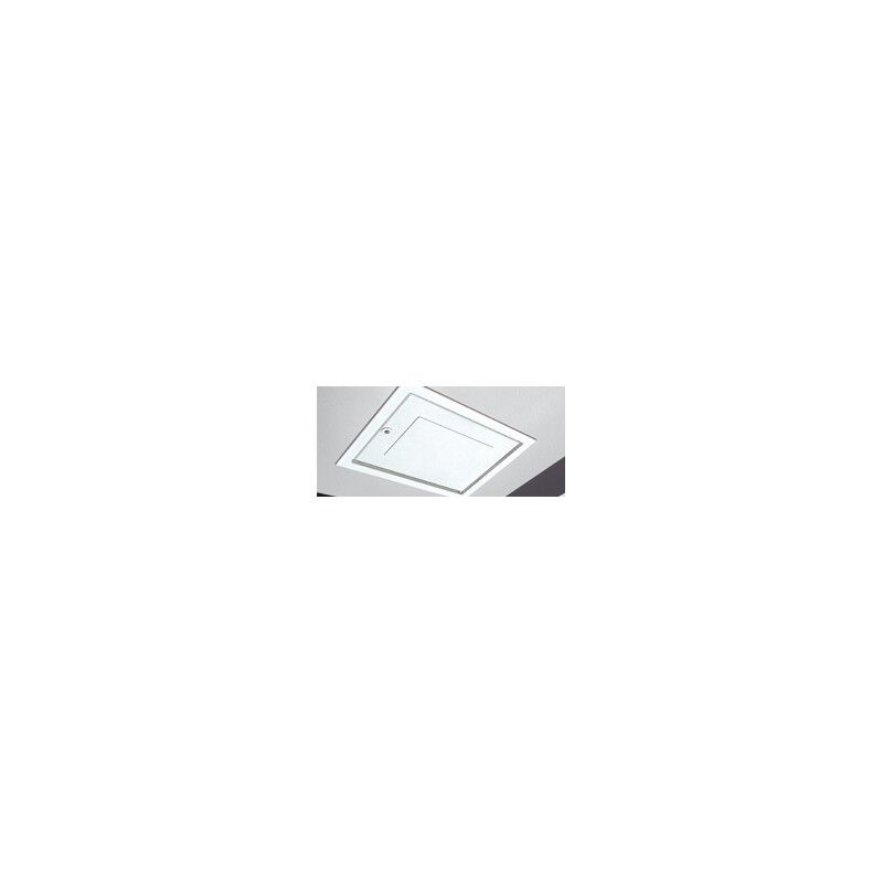 Loft Access Door Drop Down Lockable - 562mm x 726mm White Textured Finish