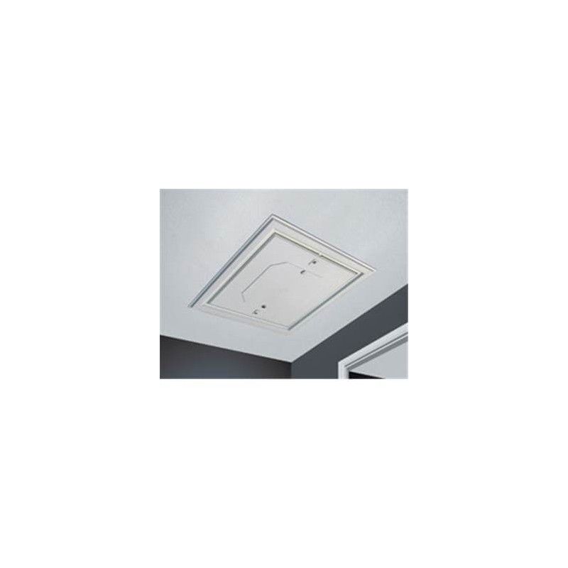 Loft Access Door Push Up Lockable - 562mm x 562mm White Textured Finish