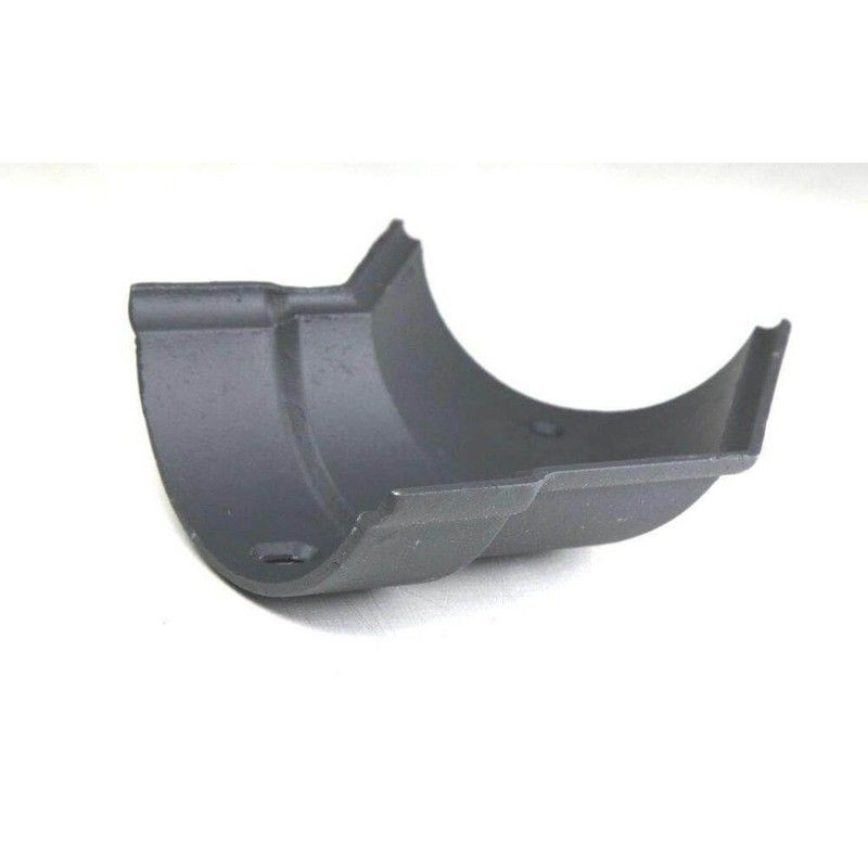 Cast Iron Beaded Half Round Gutter Left Hand Angle - 135 Degree x 115mm Primed