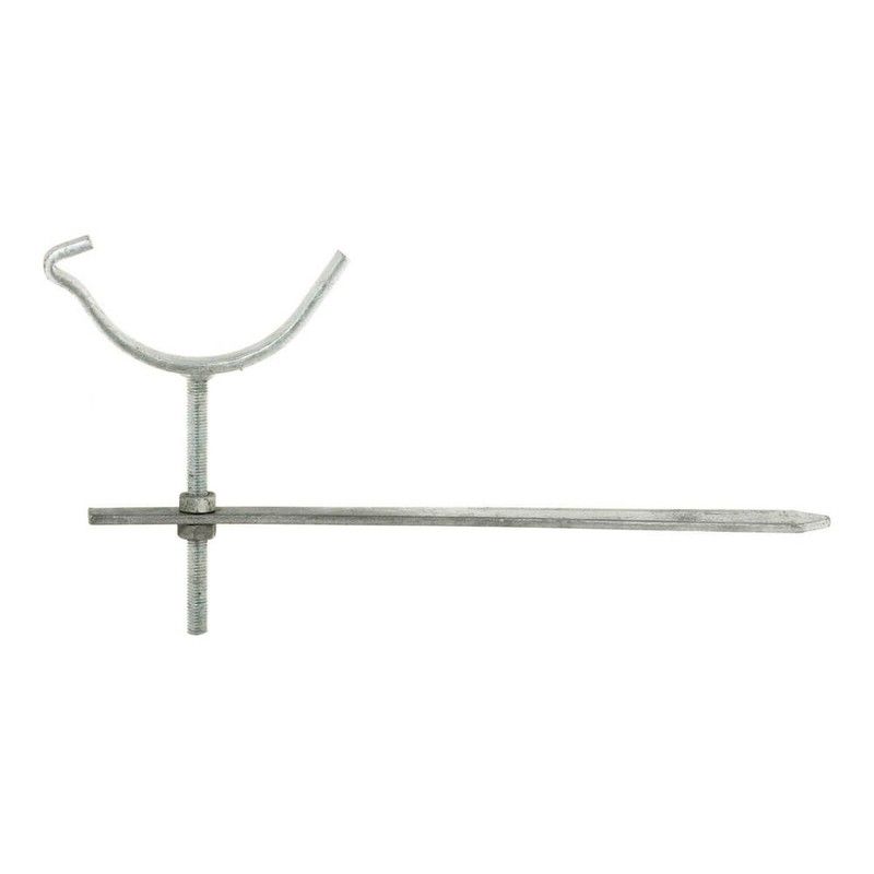 Cast Iron Beaded Half Round Gutter Rise & Fall Bracket - 125mm Galvanised