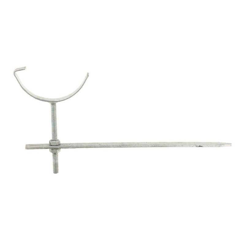 Cast Iron Half Round Gutter Rise & Fall Bracket - 100mm Galvanised