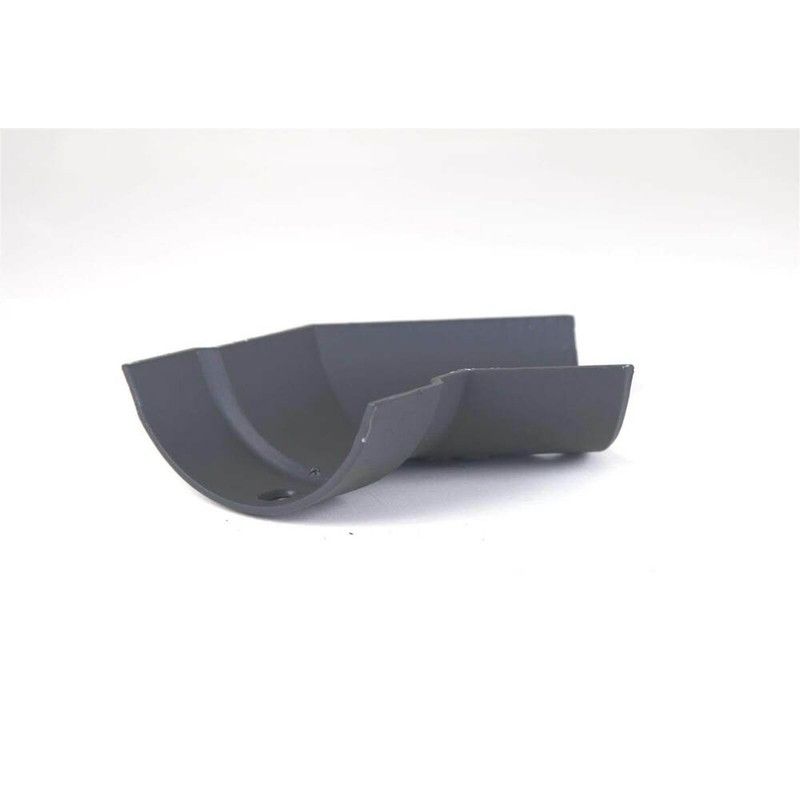 Cast Iron Half Round Gutter Right Hand Angle - 135 Degree x 115mm Primed