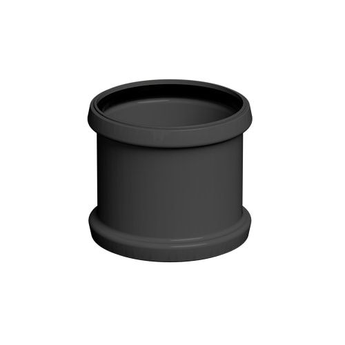 FloPlast 110mm Industrial/Xtraflo Downpipe Kit - Hopper - Black