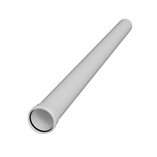 FloPlast 110mm Industrial/Xtraflo Downpipe Kit - Hopper - White