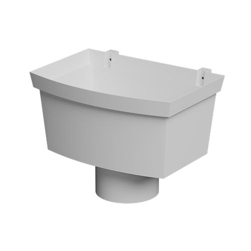 FloPlast 110mm Industrial/Xtraflo Downpipe Kit - Hopper - White