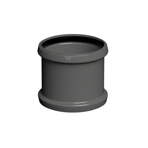 FloPlast 110mm Industrial/Xtraflo Downpipe Kit - Swan Neck w Access Pipe - Grey