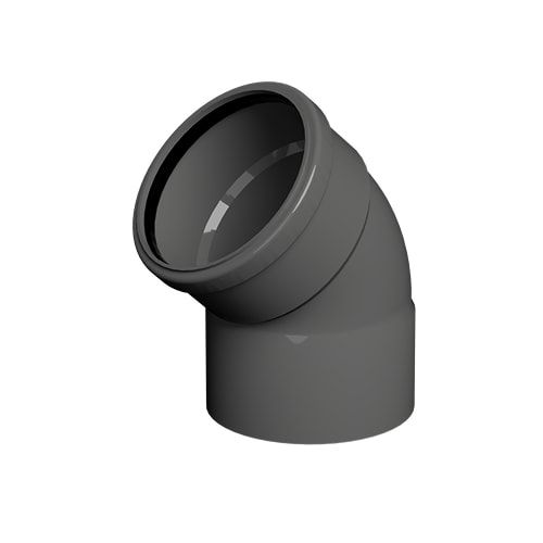 FloPlast 110mm Industrial/Xtraflo Downpipe Kit - Swan Neck - Grey