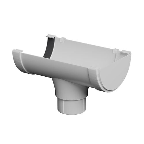 FloPlast 20mtr 170mm Industrial/Xtraflo Gutter Kit - Stopend Outlet - White