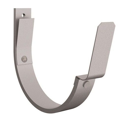 Lindab Steel Gutter 70mm Flex-Fit Fascia Bracket - 125mm Silver Metallic