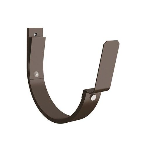 Lindab Steel Gutter 70mm Flex-Fit Fascia Bracket - 150mm Brown