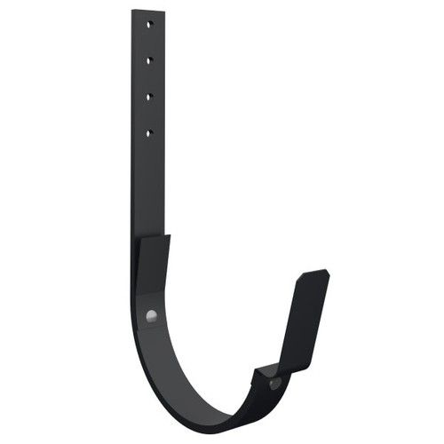 Lindab Steel Gutter 210mm Flex-Fit Rafter Bracket - 150mm Matte Black